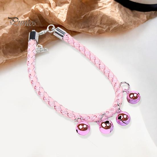 Pet Collar with Crisp Sound Bell Adjustable Chain Necklace Cat Dogs Comfortable To Wear Collar Pet