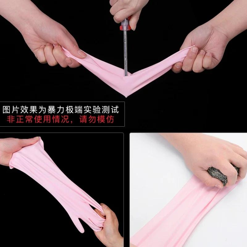 Non-slip Cleaning Gloves Durable Household Kitchen Gadgets Soft Cleaning Glove Washing Rubber Dishwashing Gloves Safe Material