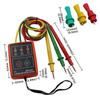 SM852B Portable Phase Sequence Tester, 3-Phase AC Rotation Meter, Voltage/Current Detector, Phase Rotation Indicator for Electri
