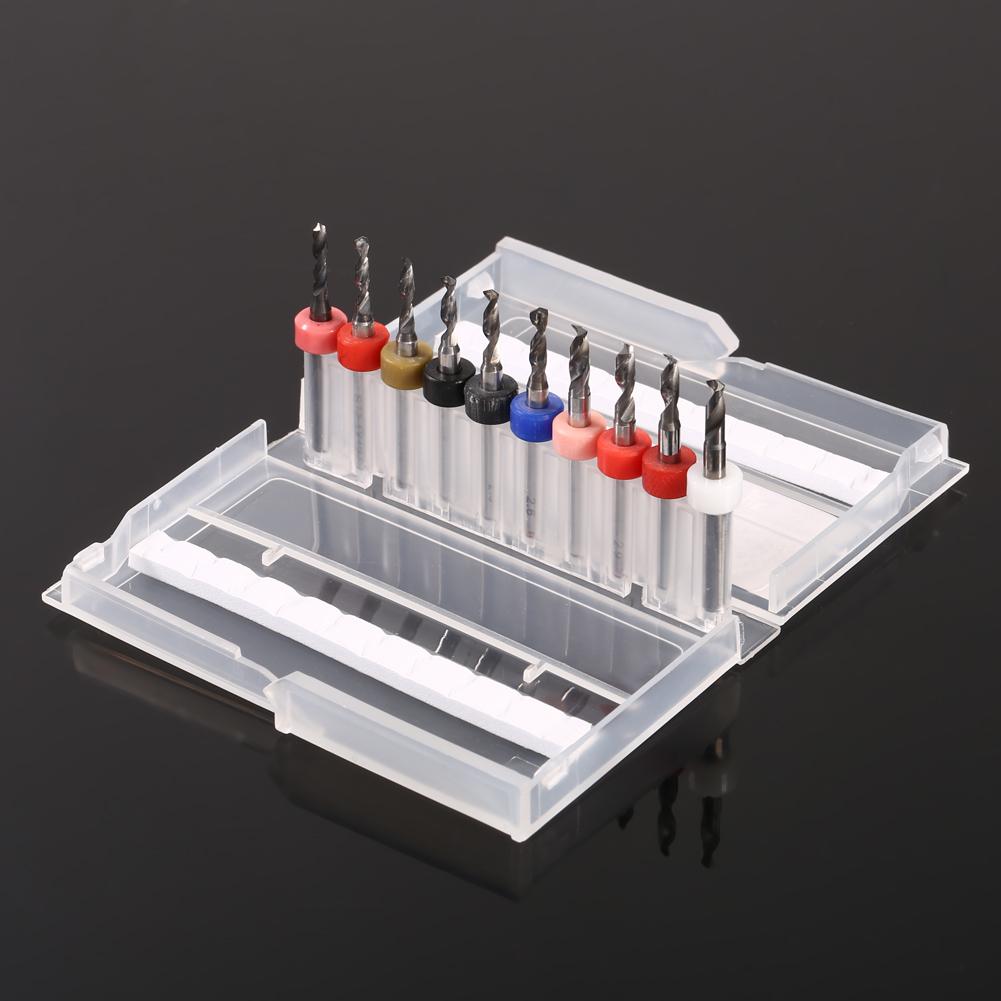 10pcs PCB Print Circuit Board Cemented Carbide Mini Micro Drill Bits CNC 2.1mm 3.0mm