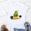 Avocado Funny Women T-Shirts Girl Harajuku Ullzang Graphic Cute Grunge Top Female T Shirt Summer Casual O-Neck Lady Tee Clothing
