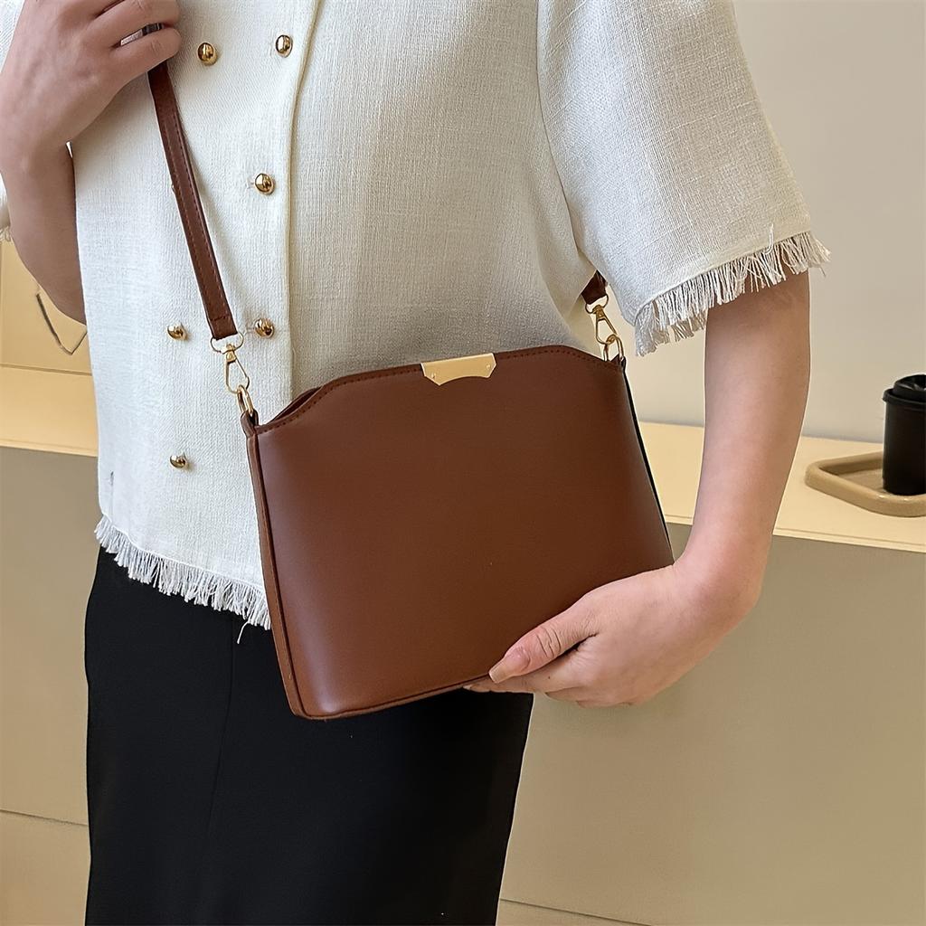 Simple women's shoulder messenger bag shell square bag