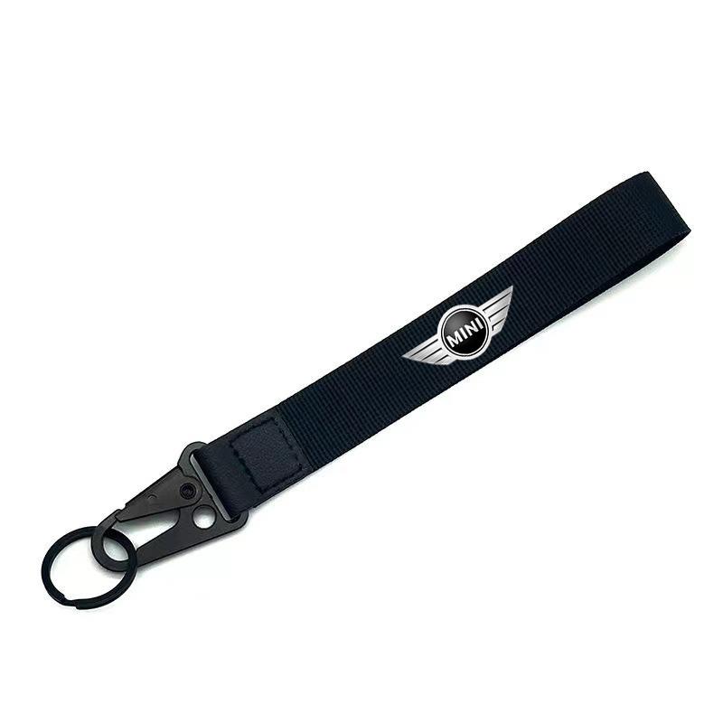 Breloczek do kluczy samochodowych motocyklowych Smycz do telefonu Pasek na klucze Breloczek do Mini Cooper One JCW F54 F55 F56 F57 F60 R50 R52 R53 R55 R5 Akcesoria