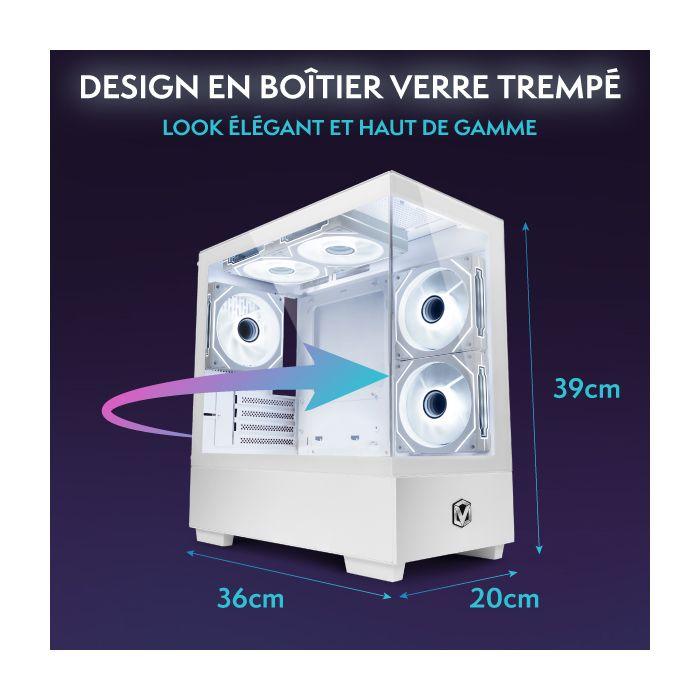 Vibox V-160 PC Gamer Complet • 23" Écran • Ryzen 5 5500 • RTX 3050 6 Go • 16 Go RAM • 500 Go SSD • Windows 11 • WiFi 6 + Bluetooth