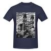 Waterfall By M C Escher American Retro Tshirt Urban Commuting Fashion Sense Basic Tee