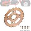 40T 420 Sprocket 6 Hole for CT200U CT100U CC100X Mini Bike, Steel Chain Sprocket CNC for BT200X CT200U-EX RT200 MB200/165 Baja Warrior Predator 212cc