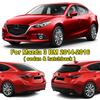 Fit For Mazda 3 M3 Axela 2014 2015 2016 Chrome Interior Steering Wheel Panel Cover Trim Inner Garnish Molding Badge Frame Insert