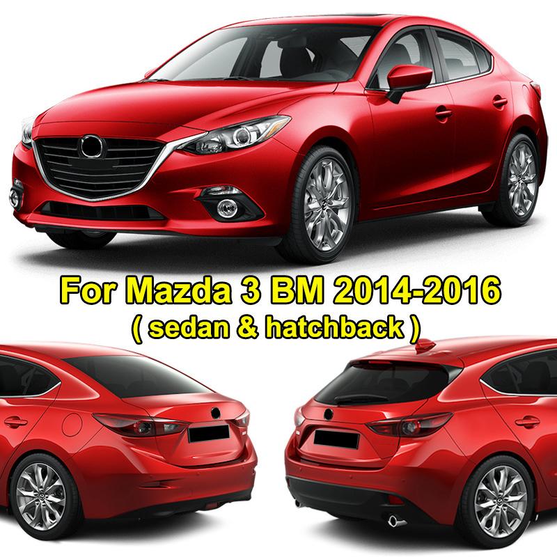 Fit For Mazda 3 M3 Axela 2014 2015 2016 Chrome Interior Steering Wheel Panel Cover Trim Inner Garnish Molding Badge Frame Insert