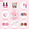 Make-up Spielzeug-Set für Mädchen, Waschbares Make-up-Set Spielzeug mit echtem Kosmetik-Koffer für kleine Mädchen, Rollenspiel Make-up Beauty-Set B Kinder