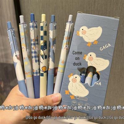 Adorabile Penna Pennello Nera a Tema Anatra - Alta Qualità & Elegante