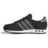Adidas Originale La Trainer Leder Wildleder Mesh Schlicht Bequem Rutschfest Langlebig Low-Top Lifestyle Freizeitschuhe Unisex Sneaker Schwarz Grau IG1750