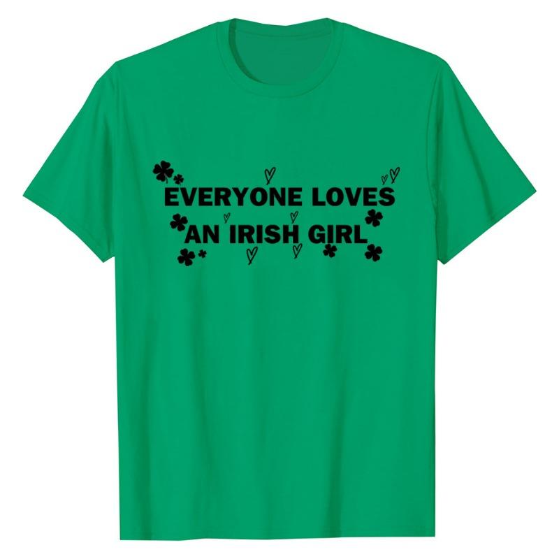 St. Haut tendance imprimé Saint-Patrick High Street T-shirts amples pour femmes