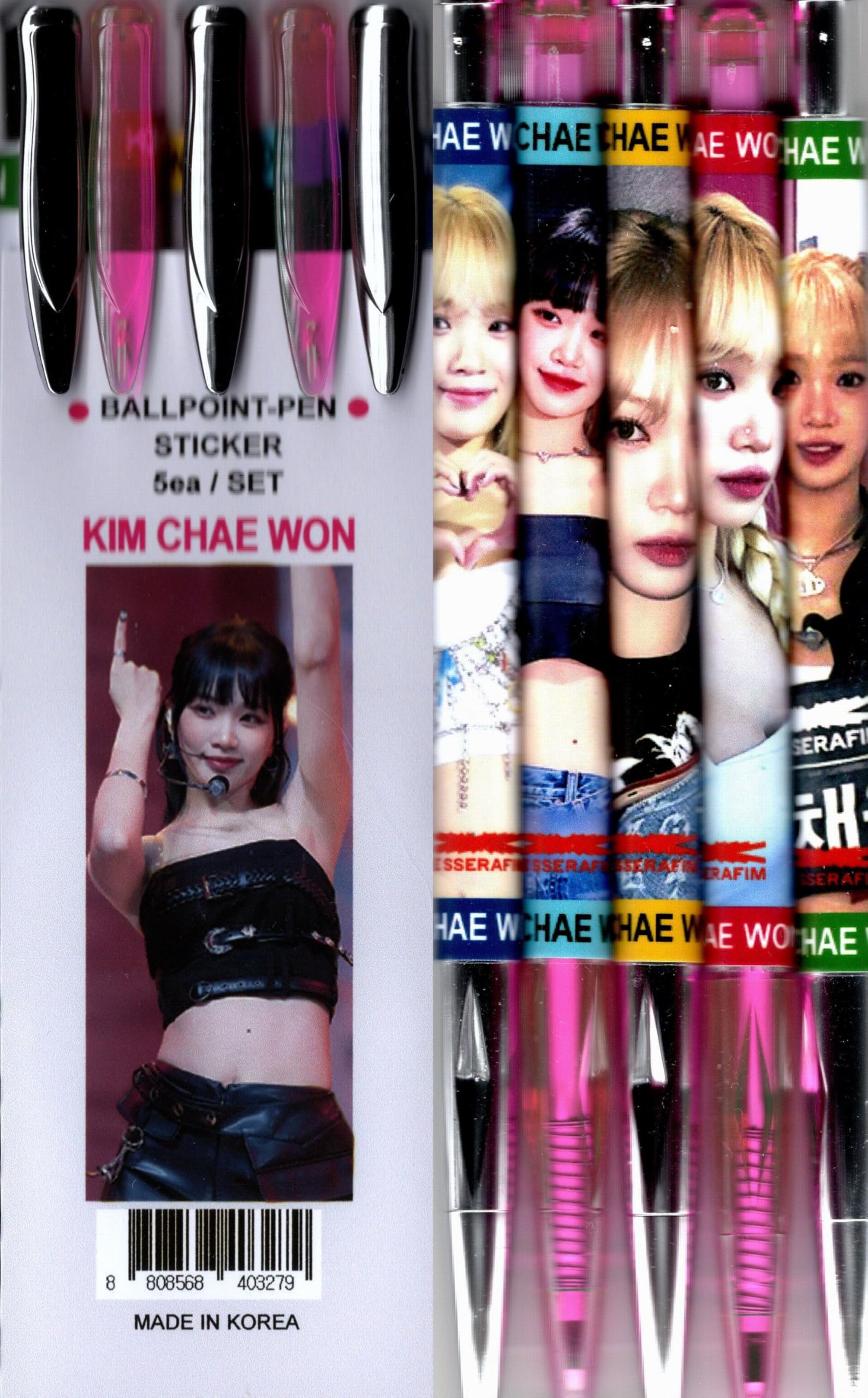 

Chaewon Goods Ballpoint Pen Set Sticker 5-Piece +