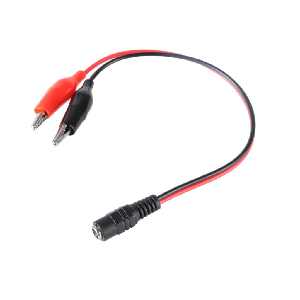 Multipurpose DC5.5x2.1mm Male Female to Crocodile Clip Power Cord 12V Power Cord for Electronic Devices