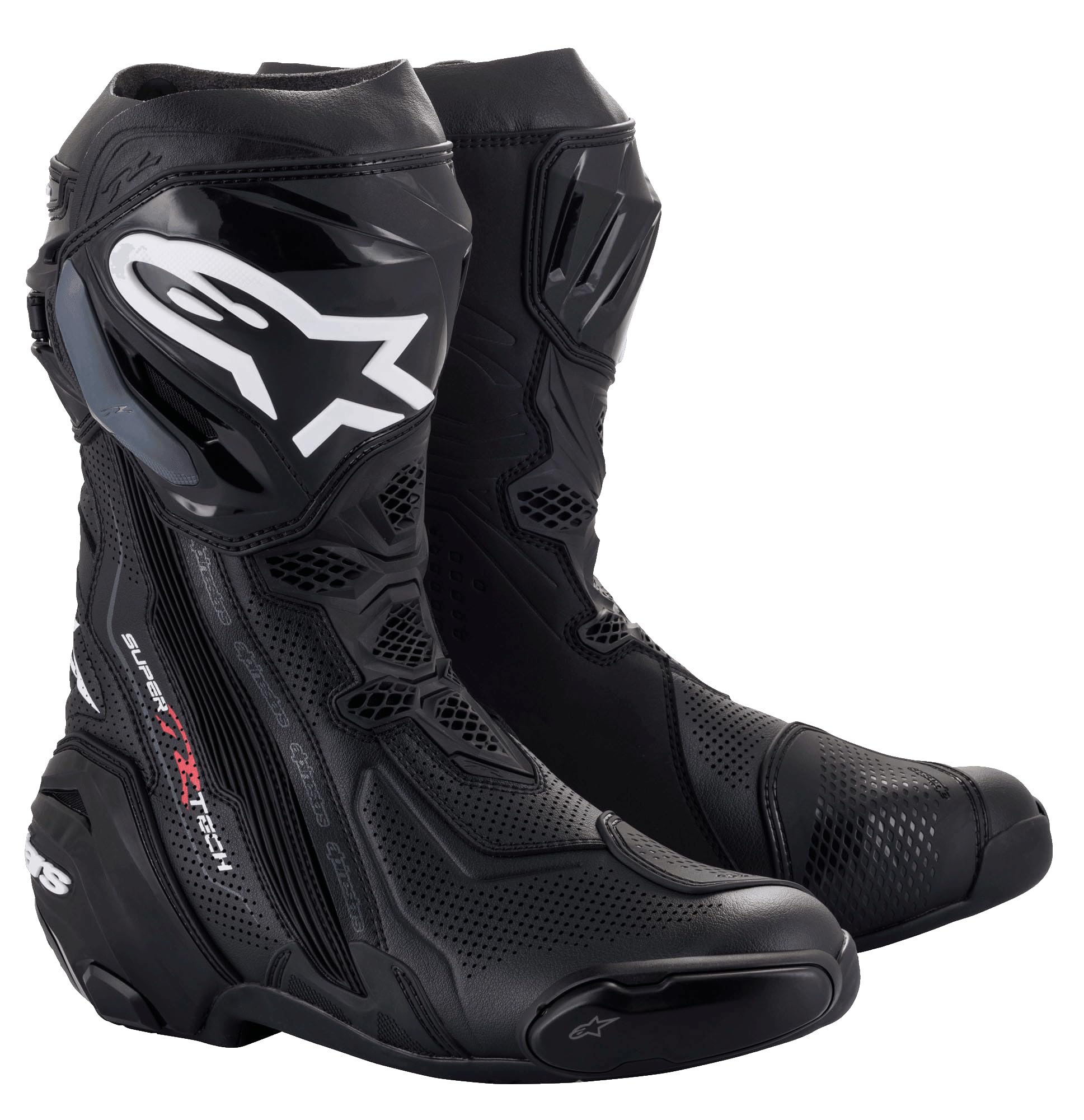 

Alpinestars VENTED Motorcycle Black SUPERTECH-R Boots, чорний