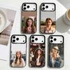 Luxury Brand Star Millie Bobby Phone Case For iPhone17,16,15,14,13,12,Pro Max Black Colored Silver Plated Inside Cover