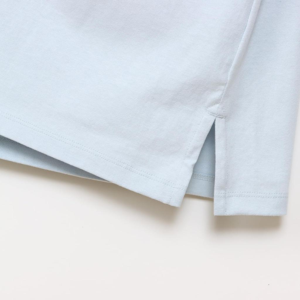 Champion Basic Shirt Short Crew Cotton Script Logo Relax Pale Sax Women's CW-X339 Dress, Sleeve, Neck, USA, Embroidery, Fit,