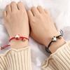 Cat Temperament Bell Braided Rope Fashion Jewelry Red Rope Bracelet Zodiac Hand Rope Women Gifts