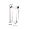 Transparent Airtight Food Grade Storage Jar: Moisture-Proof, Square/Rectangular Kitchen Container for Grains and Chinese Medicine