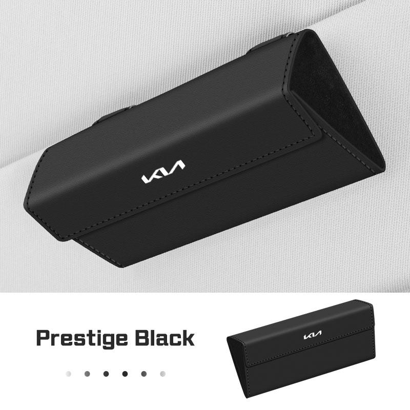 BBDS7 Leather Car Glasses Case Portable for KIA Ceed Forte Cerato K3 GTLine Seltos Sportage Sorento Visor Sunglasses Box Accessories
