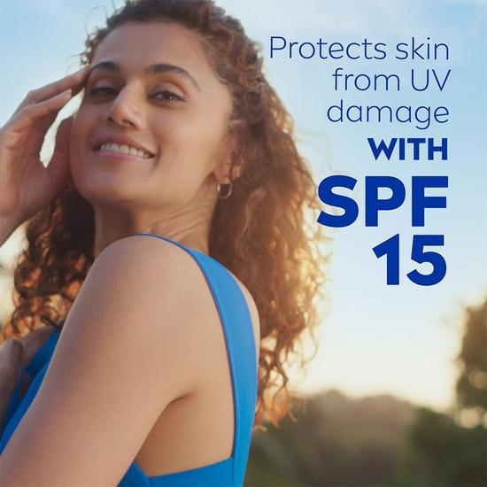 Lait corporel NIVEA Aloe Protection 400 ml | SPF 15 | Extraits d'aloe vera | Sérum hydratant | Hommes et femmes | Tous types de peau