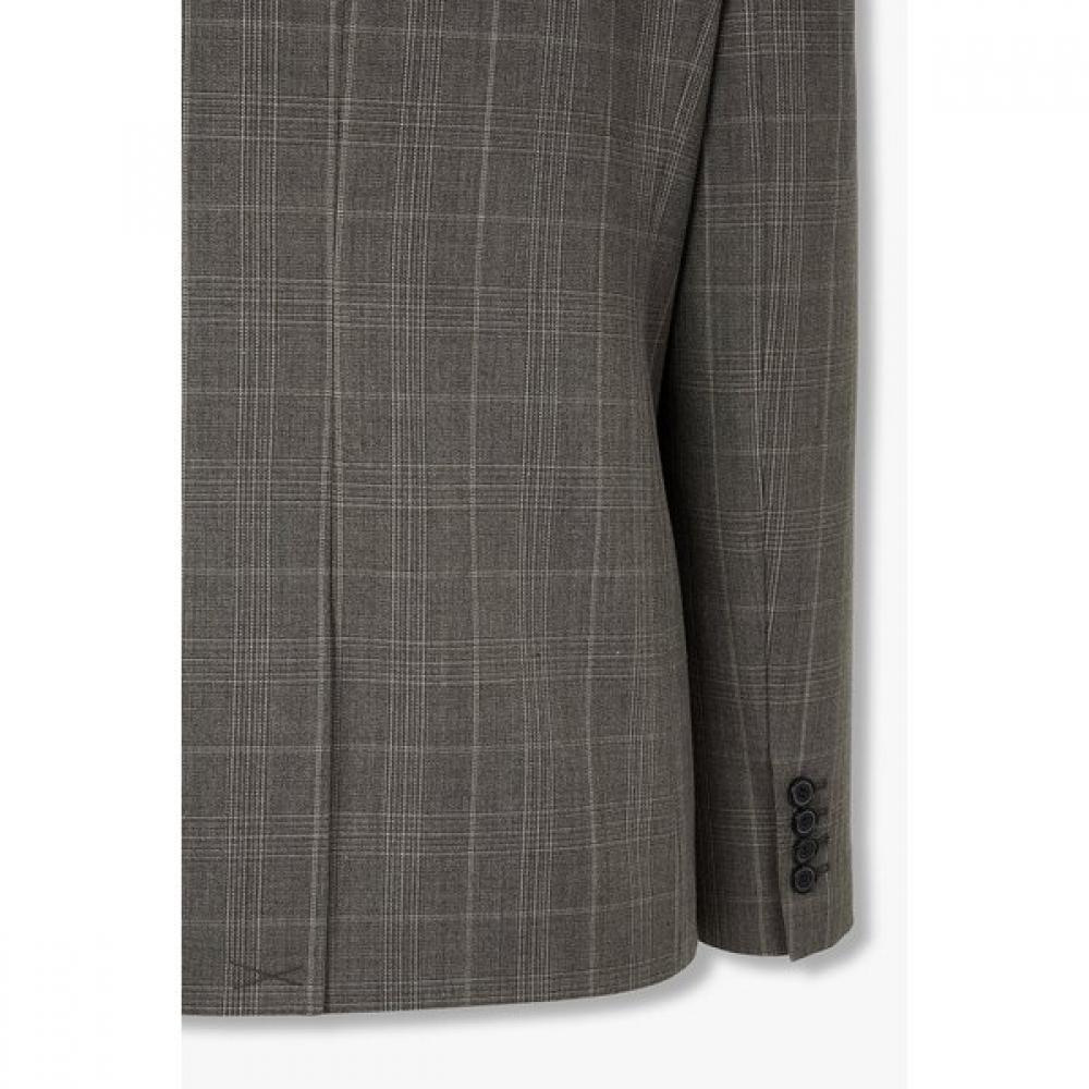 Vov Wool Check Tailored Jacket  7116110202 