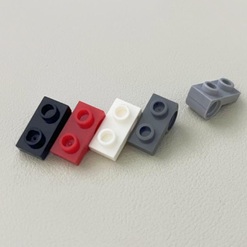 18677 Plate Modified 1x2 Pin Hole on Bottom Brick Collection Modular GBC Toy For Technical MOC Buildings Blocks