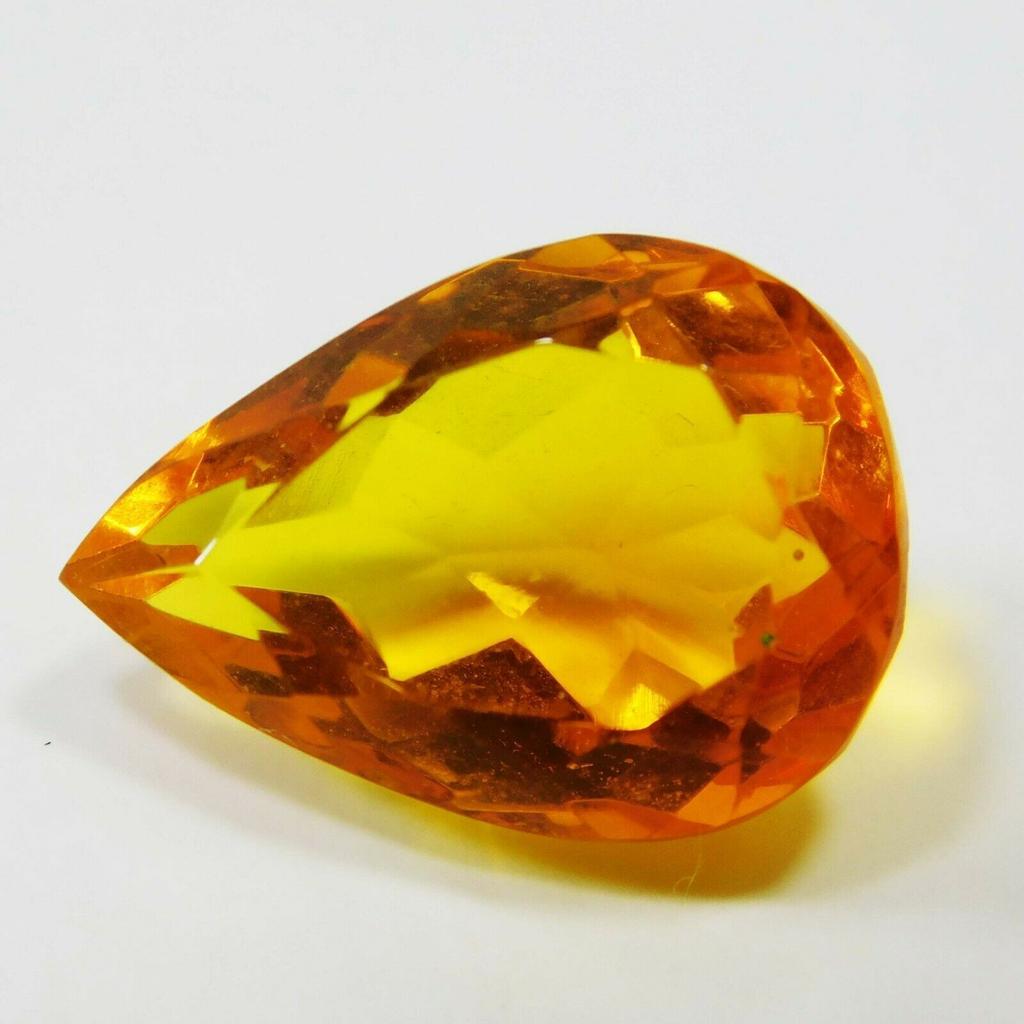Natural Yellow Sapphire Pear Shape 8.30 Ct Loose Free Ship Gemstone CERTIFIED