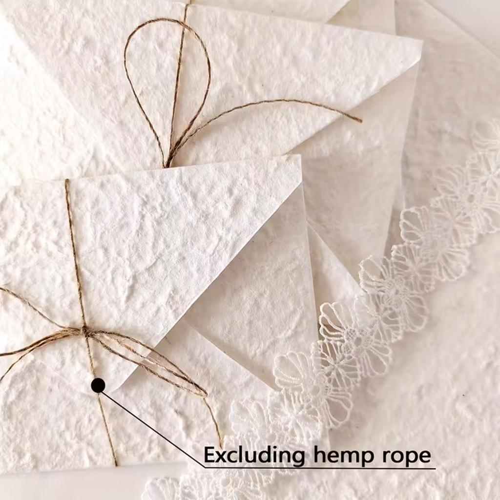 High-End Embossed Cotton Paper Envelopes for Weddings & Business Invitations, Handmade with an Antique Texture