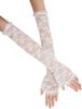 Arm Lightweight Arm Sun Lace Arm White White [Panegy] Women's Covers, Covers, Protection, Gloves, Long, Beautiful, Gloves, Warmers, A +
