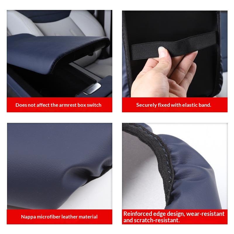 Fit For XPeng G6 2023-2025 Car Center Armrest Box Leather Protective Cover Interior Modification