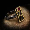 Hot Ring Two Color Personalized Creative Key Mens and Womens Rings Exaggerated Fashionable Handmade Jewelry