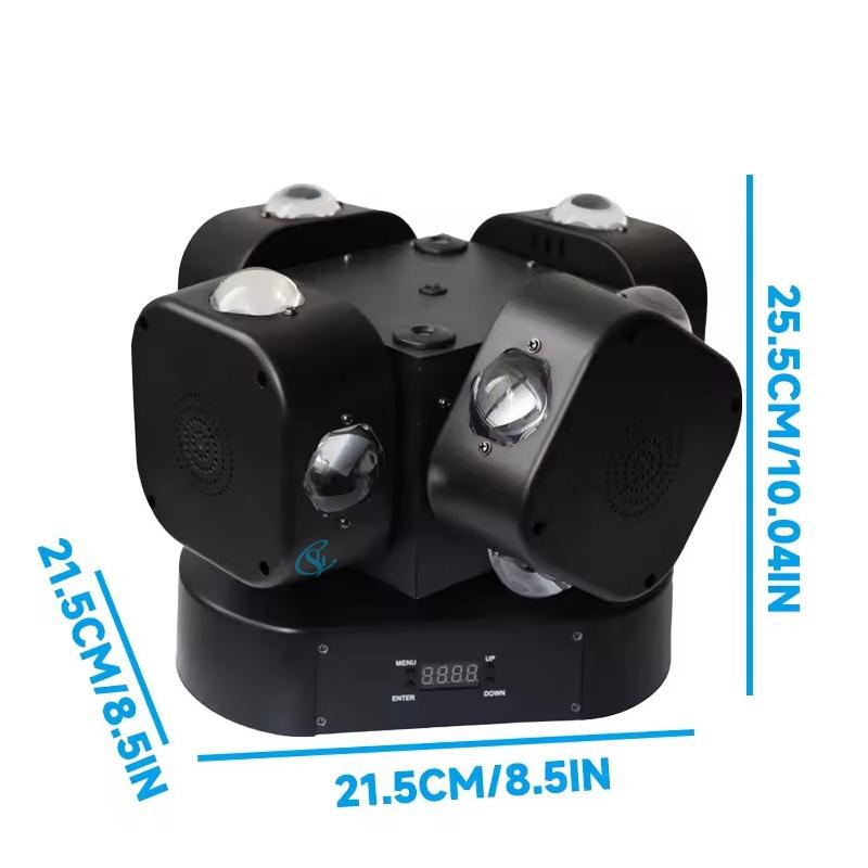 New Arrival Rotating Laser Moving Head Beam Stage Colorful LED Four-arm  Ambient LED Light DMX Control for  DJ Disco Party