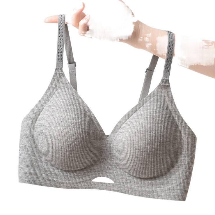 Original South East Asia Seamless Underwear Women's Small Breasts Gather Jelly Glue Comfortable Rimless Bra