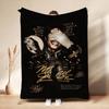 Michael Jackson Pop Theme Blanket Cozy Warm Fleece Blanket For Camping Travel Party Decor Great Holiday Gift