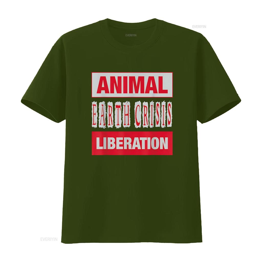 Animal Earth Crisis Liberation Rights T Shirt vintage Washed Comfortable Stylish Top For Everyday Wear Slightly fashion Casual