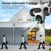 ICsee 360° Rotating WiFi Surveillance Camera with Triple-Lens, Triple-Screen, and Human Detection