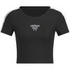Rib Slim Baby Round Neck Short Sleeve T-Shirt Women Tops KE5791