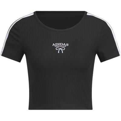 Tricou cu mânecă scurtă și gât rotund, subțire cu coaste pentru bebeluși, Topuri pentru femei KE5791