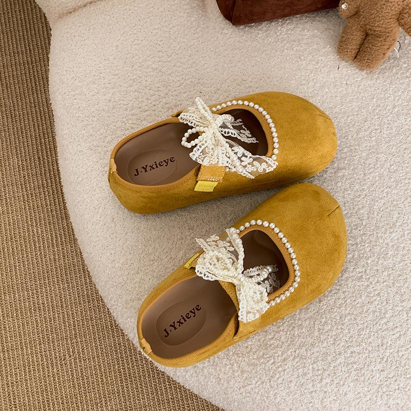 Pearl Temperament Fairy Style Platform Bag Head Slippers Female Summer Wear 2025 New Versatile Height Increase Half Drag Birkenstocks