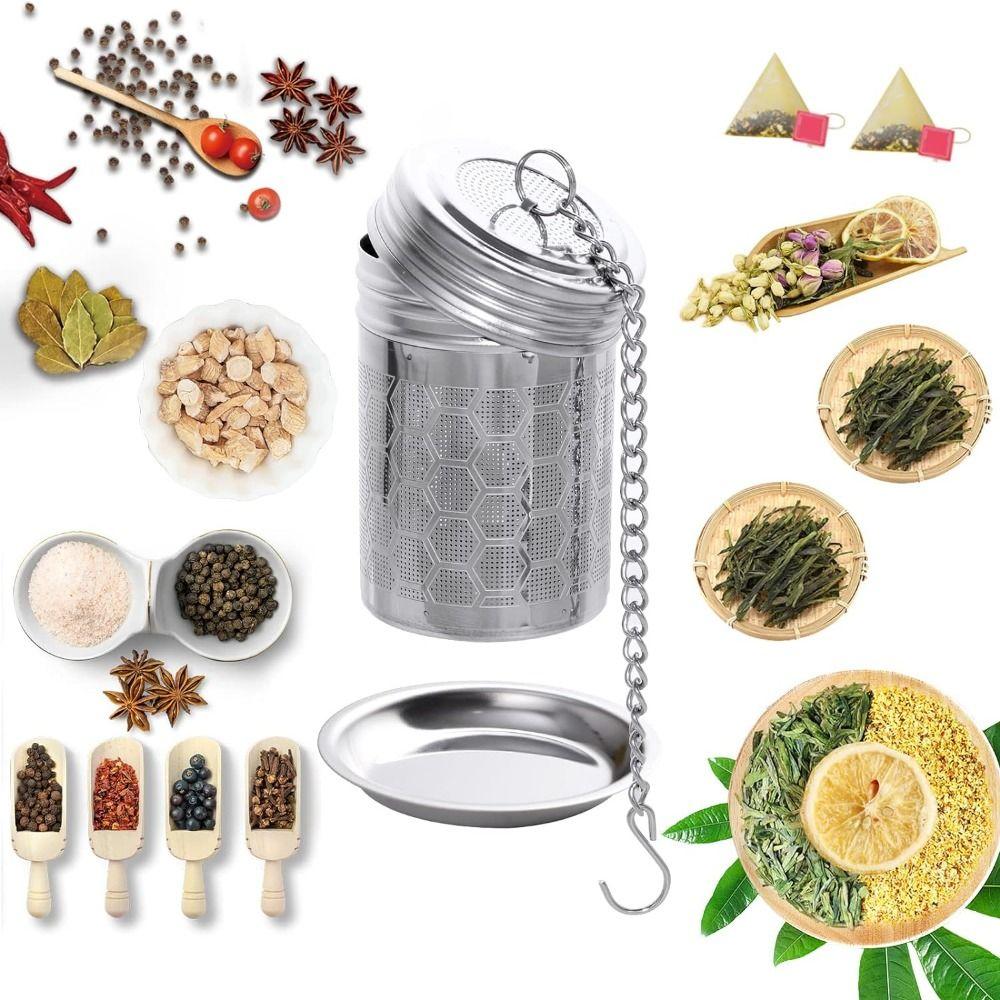 Extra Fine Mesh Loose Tea Infuser Drip Trays Tea Diffuser Filter Convenient Tea Strainers  Spices
