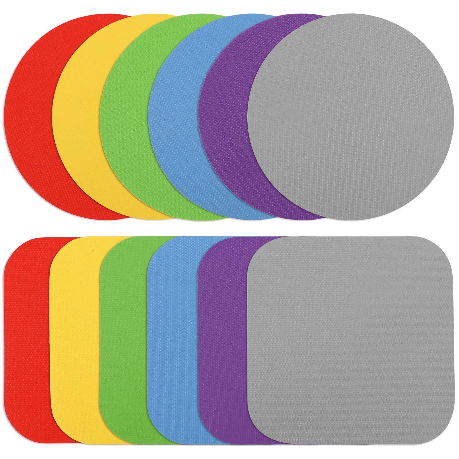 

12Pcs Rubber Bottle Opener Opening Mat Jar Gripper Pad Can Lids Opener Manual Multi-Purpose Placemat Dish Pad Pot Holder