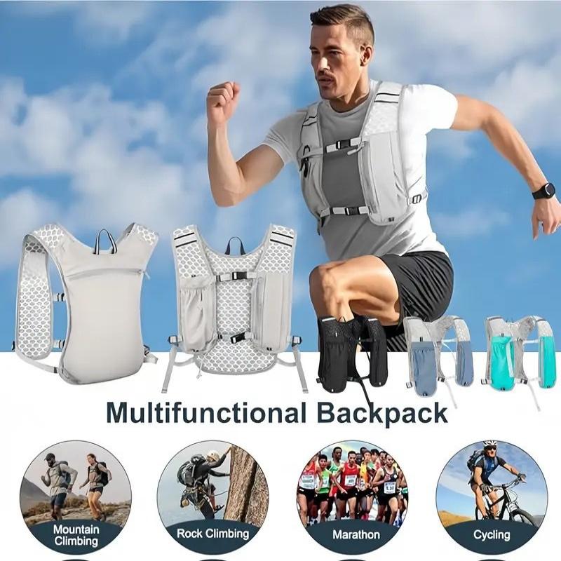 Running Water Bottle Storage Vest Lightweight Running Vest Reflective Hydration Water Chest Pack With Phone Holder