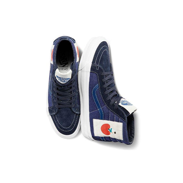 Geoff McFetridge X Vans Vault OG Sk8-Hi LX Freetime Unisex Sneakers Blue VN0A4BVB92O