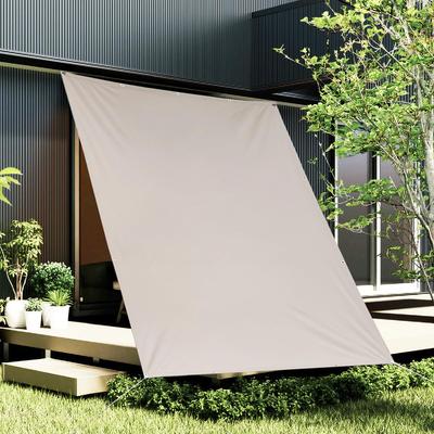 HIRARI Sun Shade 1m X Rain Taupe Awning, 2m, Water-Repellent, Protection,