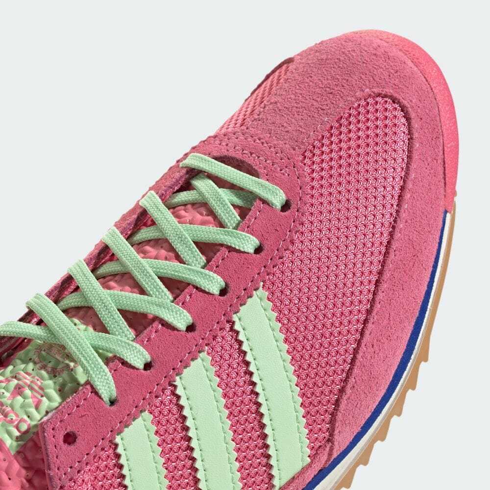 JI1879 Adidas Originals SL72 OG Pink Fusion Semi Green Spark Lucid Blue (Women's