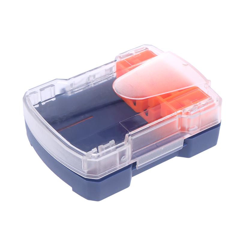 Bohreraufbewahrungskoffer Tragbar 6,35 mm Sechskant Bohrerkoffer 5 Größen Wasserabweisendes PVC Abnehmbarer Halter Aufhängbare Aufbewahrung