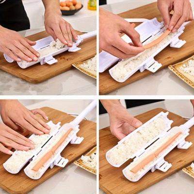 Sushi Maker Kit - Einfache Hausgemachte Sushi Rollform für Perfekte Zylinderform - 1 Stk. Milchaufschäumer Kaffeemixer Eigelbtrenner