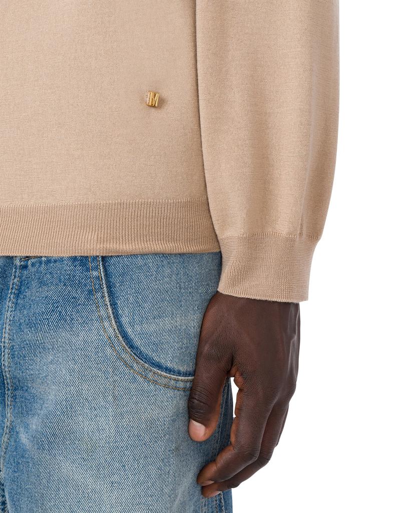 MOSCHINO Golden M Wool And Silk Pullover Knit