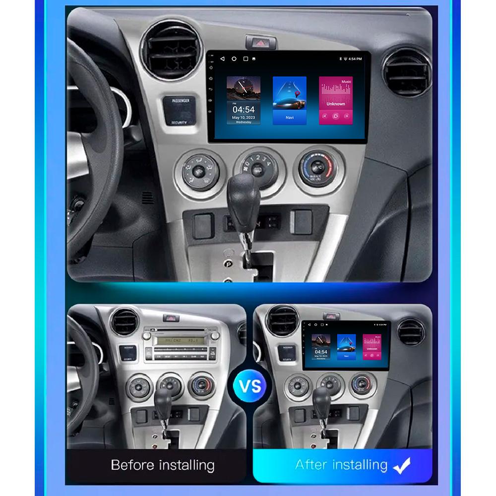 For Toyota Matrix 2 E140 Navigation GPS Android Car Radio Multimedia Player Stereo wifi+4G Carplay auto video